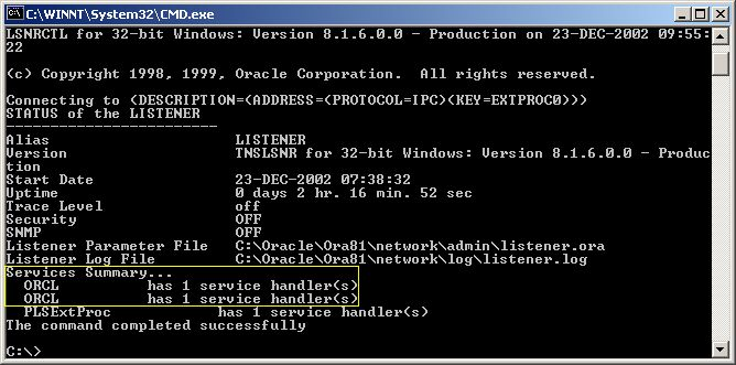 14 Manual de Instalação do Oracle Client Caso não saiba qual o nome do serviço, pedir para que o seu administrador faça os seguintes passos: Caso o servidor seja Linux, digitar o comando lsnrctl