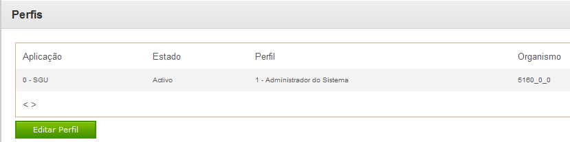 Fazendo o mesmo em relação à palavra Perfis e pressionando-a, aparecem os que dizem respeito do utilizador que se está a consultar.