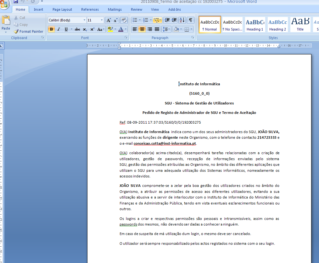 Assinatura Digital Ir ao topo do lado esquerdo Digital Signature: e escolher,