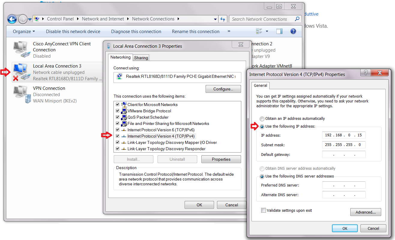 7.2 CONEXÃO COM CABO CROSS Acesso local a partir do PC é o caminho mais rápido para gerenciar a configuração.