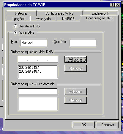 Figura 7.4 Clique em OK. Você será notificado pelo seu Host Windows que será necessário rebootar a máquina. 7.3 Configurando Hosts Windows NT Clique sobre o ícone Network Neighborhood com o botão direito e selecione properties.