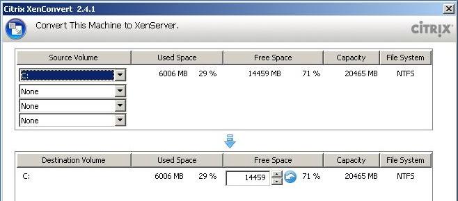 104 físicas para virtual (P2V) ou de virtuais para virtual (V2V) do XenServer, que será instalado no sistema a ser convertido.