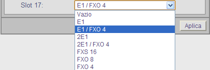 8.1.2.2. XT-320 Os primeiros itens a serem configurados devem ser as placas. Existem 17 posições configuráveis de placas.