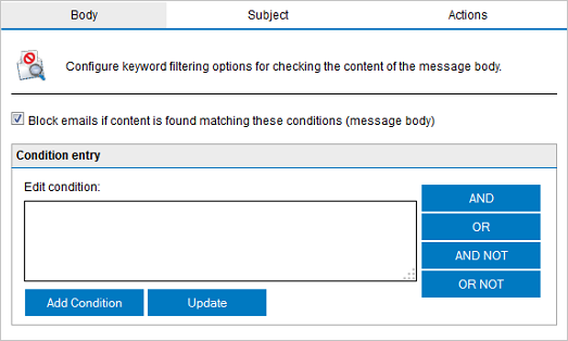 Adicionar a verificação da palavra-chave de spam 1. Acesse Anti-Spam > Anti-Spam Filters > Spam Keyword Checking. 2.