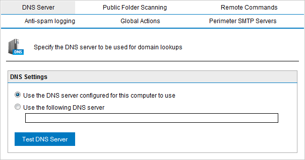 Screenshot 92: Configurações do servidor DNS 1.