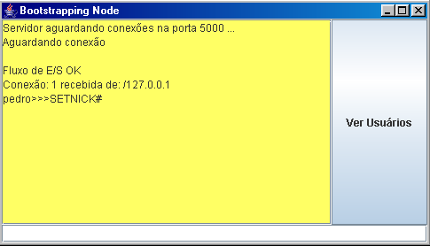 23 Figura 8: Aplicativo Cliente Figura 9: Aplicativo Servidor Quando o usuário quer se conectar ao servidor, ele executa o programa cliente passando o