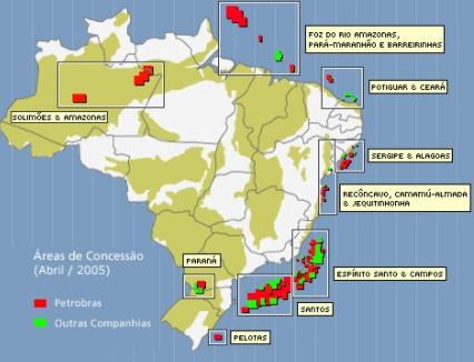 Como exemplos, as quatro Redes Petro do Estado do Rio de Janeiro e suas áreas de atuação: RP Bacia de Campos fortemente ligada à área de E&P da Petrobrás, na Bacia de Campos RP Duque de Caxias criada