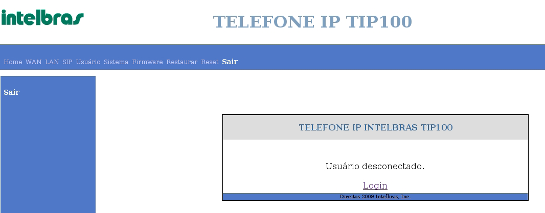 Habilitar Configuração remota: deve ser habilitado para atualizar remotamente as configurações do TIP 100. Protocolo: determina o protocolo utilizado para a comunicação com o servidor.