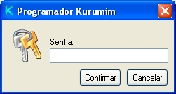 28 Ajuda do Programador Kurumim Após configurada a senha, basta entrar no Programador Kurumim, digitar a senha cadastrada e clicar no botão Confirmar.