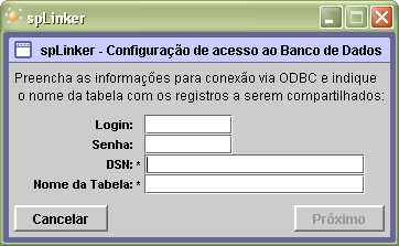 A tela de Configuração de acesso a um arquivo texto (Figura 17), deve-se apontar o diretório e o nome do arquivo, utilizando o botão [.