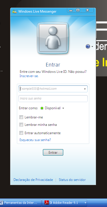 1.4.7. Programas de mensagem instantânea São programas que funcionam praticamente como chats. A diferença é que eles são programas que rodam fora do Navegador, ao contrário dos chats.