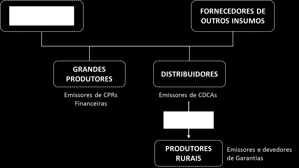 6.3.4. OS PARTICIPANTES DO MERCADO DE INSUMOS AGRÍCOLAS Os insumos agrícolas podem ser vendidos diretamente para os produtores rurais ou através de distribuidores.