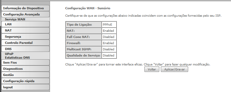 FIGURA 32 Configurar uma interface WAN Passo 2 LAN Poderá configurar o endereço IP do router DSL e a máscara de subnet à interface LAN de forma a corresponder à subnet IP LAN (ver Figura 33).