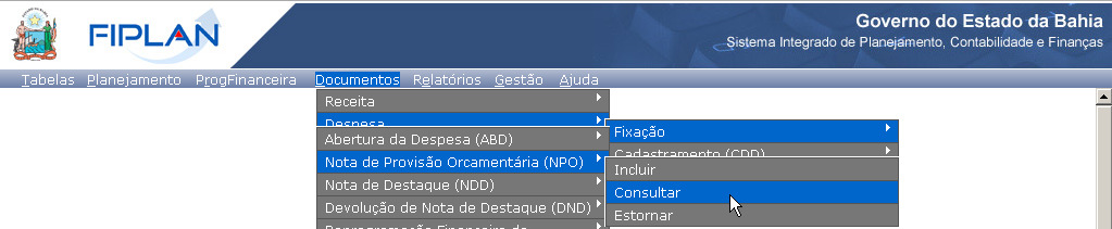 5. Clicar no botão SIM para confirmar a exportação dos registros. 6. Será gerado um arquivo em Excel com todas as dotações registradas na Unidade Centralizadora (0000).