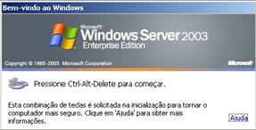 Instalação do windows Server 2003 R1 foi concluida.
