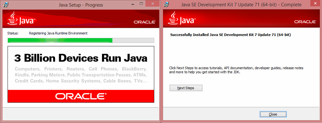 Aqui estão os pacotes de ferramentas que fazem parte do Kit de Desenvolvimento do Java 7. Não modifique nada.