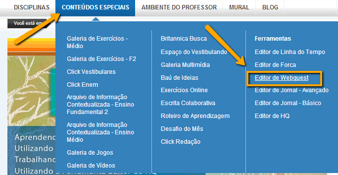 2. Acesse o tutorial da Ferramenta para conhecer todas as funcionalidades que ela oferece para o usuário. h.