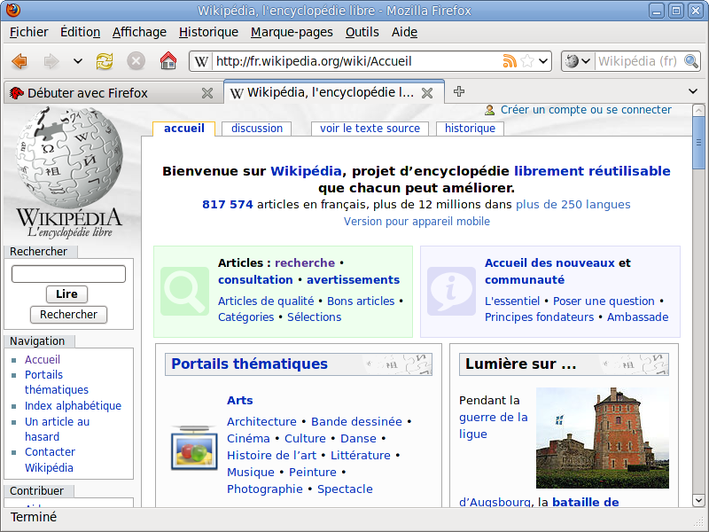 18 diversas inovações este navegador ganha espaço entre os usuários da Internet. Figura 4: Mozilla Firefox (WIKIPEDIA, 2009).