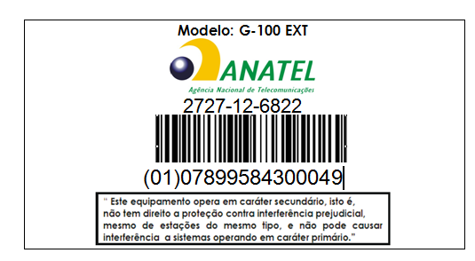 SAR Este produto está homologado pela ANATEL, de acordo com os procedimentos regulamentados pela Resolução 242/2000, e