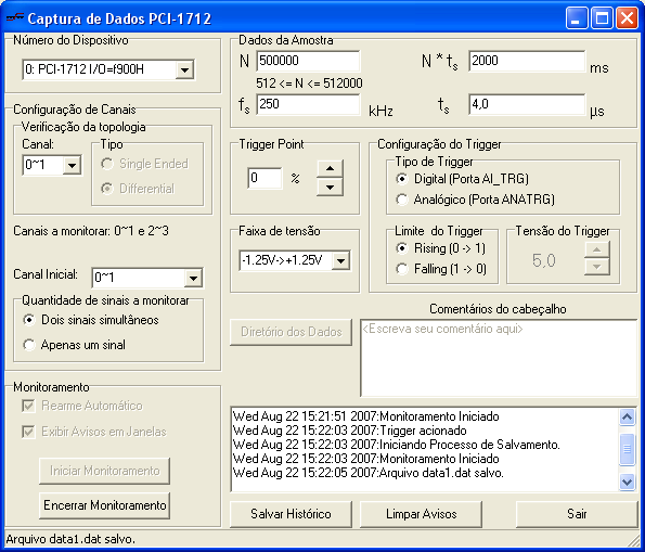 5 DESCRIÇÃO DO SOFTWARE 102 cabeçalho em arquivo separado de mesmo nome (por exemplo datax.