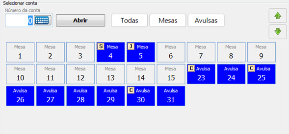 Tela Cheia Touchscreen (Venda de Balcão) A Tela Cheia é uma nova opção para lançamentos. Além das já existentes: Por Produto, Por PDV e Tela Grande, agora também, Tela Cheia.