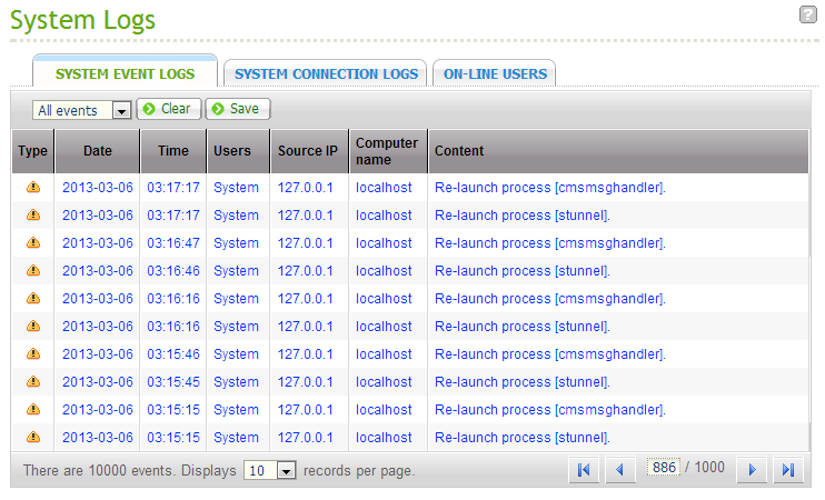 Restore System Settings (Configurações do Sistema de Restauração) Para restaurar todas as configurações, clique em Browse (Procurar) para selecionar um arquivo de configuração salvo anteriormente e