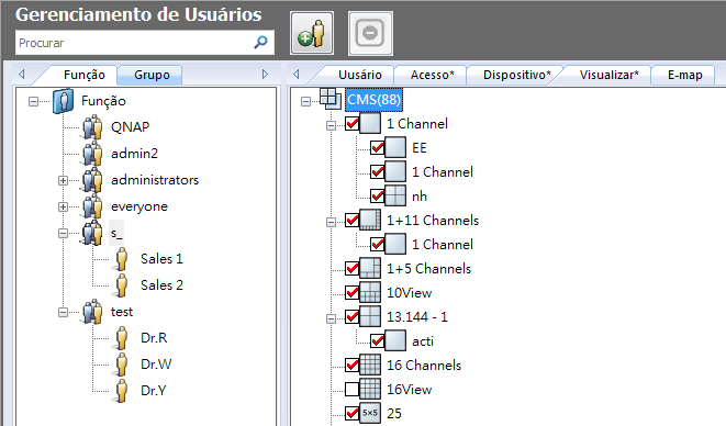 Visualizar Configure os layouts de visualização para cada função nesta página (esse recurso é apenas para administradores.