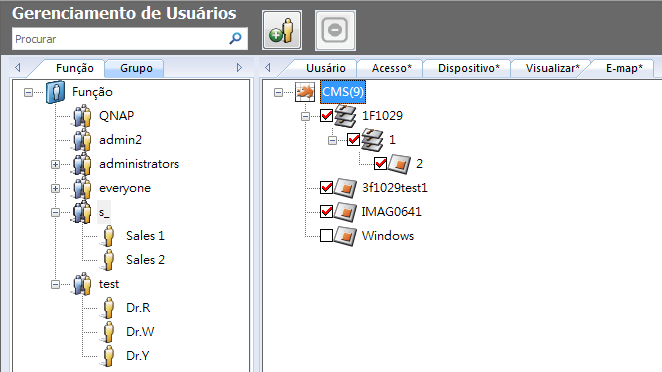 E-map Atribua os direitos de cada direito de editar e usar E-maps nesta página (esse recurso é apenas para administradores).