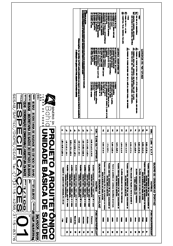 44 23 DE JANEIRO DE 2013 PREFEITURA DE SÃO FELIPE/BA ANEXO II A - LEGENDA DE