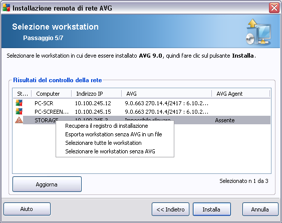 processo de instalação remota. 5.3.5. Selecionar no Active Directory Se a sua rede for baseada no domínio, você poderá optar por instalar o AVG remotamente nas estações selecionadas no Active Directory.