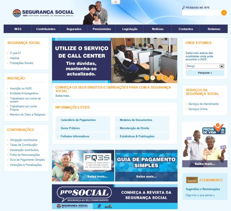 SEGURANÇA SOCIAL Divulgação dos Serviços Portal de Segurança Social