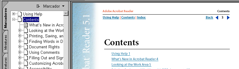 Como usar a Ajuda Como usar a Ajuda Conteúdo Índice Voltar 1 Como usar a Ajuda Como usar a Ajuda on-line O software Adobe Acrobat Reader 5.