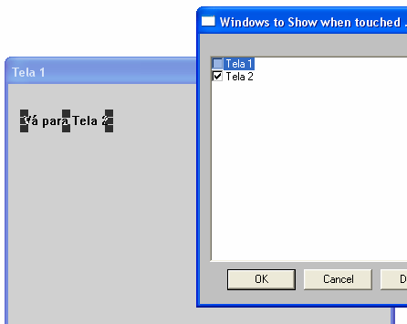 5- Show window -Touch Pushbuttons- Navegando entre Telas Normalmente, em função dos processos industriais serem de grande porte ou o processo precise de uma tela de informação adicional, em uma única