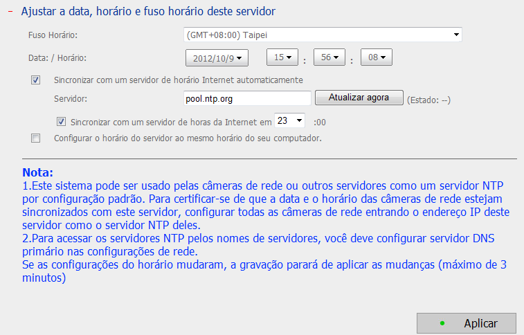 6.2.2 Data e Hora Defina a data, a hora e o fuso horário de acordo com a sua localização.