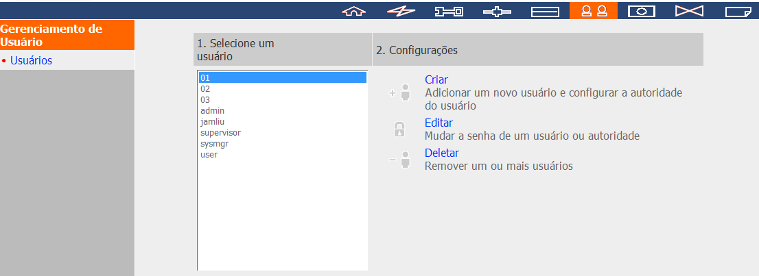 6.5 Gestã o de Utilizadores O NVR suporta a gestão de direitos de acesso seguro por parte dos utilizadores.