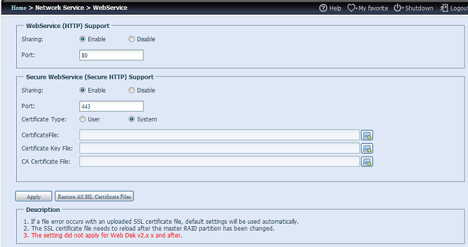 Segue-se uma descrição de cada item: TFTP Item Descriçã o TFTP Activar o serviço TFTP no armazenamento IP da Thecus.