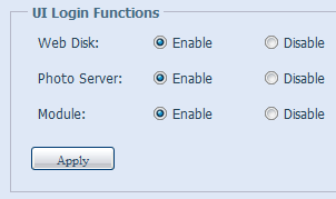 No menu, seleccione o item SNMP, para apresentar o ecrã SNMP Support (Suporte SNMP). Neste ecrã, pode optar por Enable (Activar) ou Disable (Desactivar).