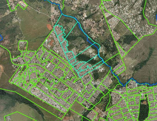 Sebastião (selecionado em azul claro) Mapa 8 Setores Censitários do bairro São José da RA São Sebastião (selecionado em azul claro) Mapa 9 Setores Censitários