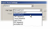 bem instalada, o seu codec aparece no menu de Compressão e no painel de parametrização de vídeo, na caixa de diálogo de configuração do Projecto.