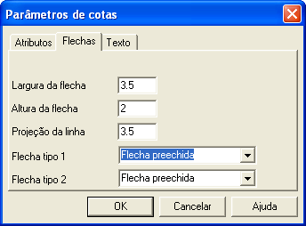 Criação do diagrama Guia do Usuário 5.> Altura 6.# 35 7.> Flechas Clique na guia. 8.> Largura da flecha 9.