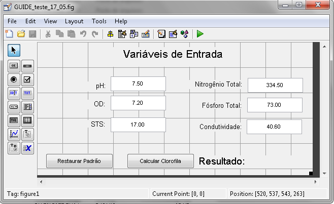 4.4 Interface gráfica para simulação de cenários 47 Siqueira e Júnior (2010) destacam a importância da criação de uma iterface gráfica se o aplicativo desenvolvido será utilizado por outras pessoas,