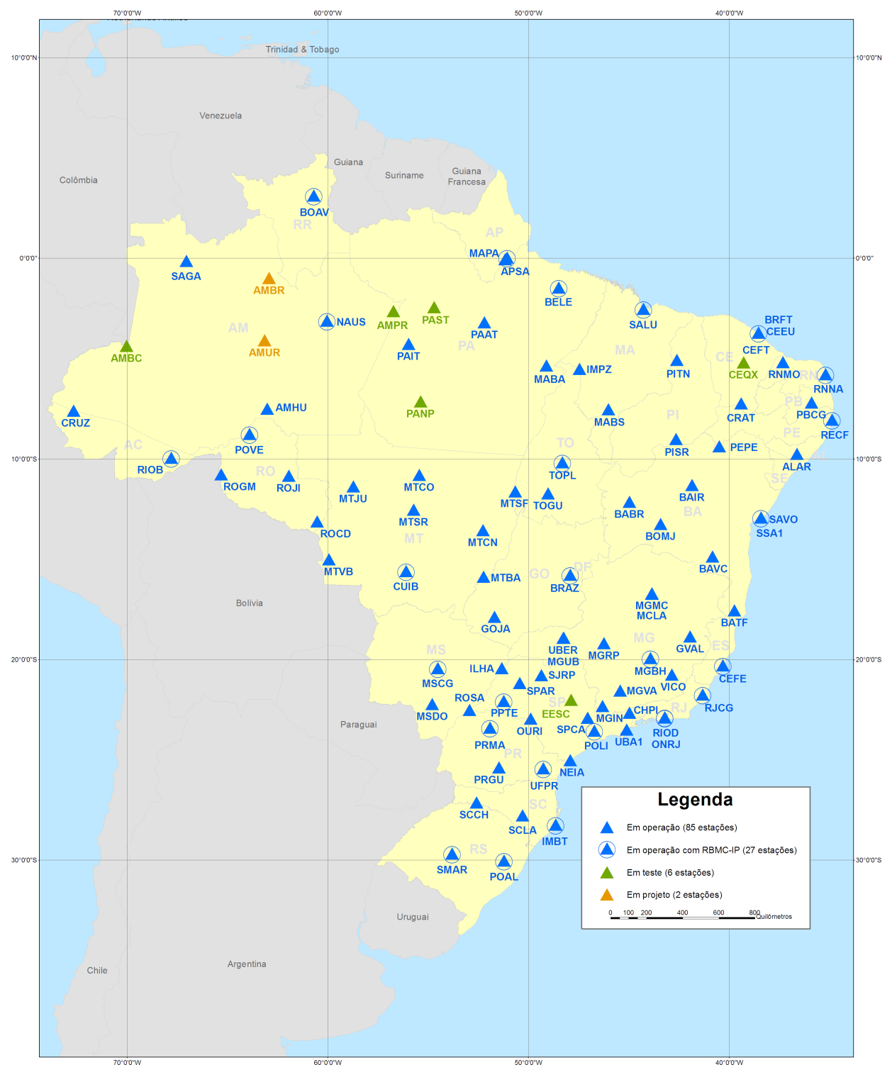 20 Figura 15 Distribuição das estações