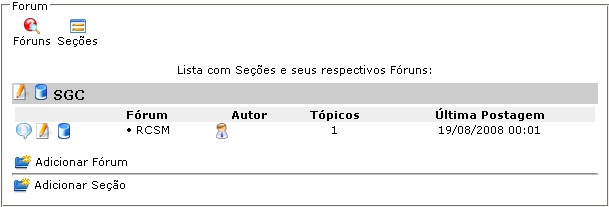 74 RCMS - Sistema de Gerenciamento de Conteúdo - RanderNet Para cadastrar uma seção do fórum é necessário informar o título e a descrição. 3.10.2 Fórum O que é Fórum?