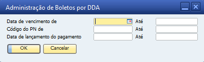 OBS: Poderão ser importadas linhas de boletos que possuem ou não documentos criados no B1.