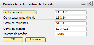 7.6. Administração de Cartão de Crédito A partir da versão 7.0.