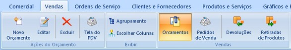 Página Principal do Financeiro Perspectivas O Cenize Loje possui 3 perspectivas : Comercial, Estoque e Financeiro. Cada perspectiva apresenta os módulos de acordo com o seu contexto.