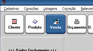 Serviço - Ctrl+I Habilitar ou Não a Impressora Não Fiscal - Ctrl+Alt+B Baixar Conta do Cliente pelo Código de Barras - Ctrl+P Reimpressão de Venda, Orçamento, Devolução ou Ordem de Serviço - Shift+F2