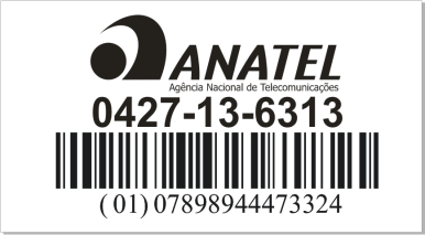 nº 303/2002 e Resolução nº 533/2009. A distância usada nos testes de SAR foi de 10 mm. Para maiores informações, consulte o site da ANATEL www.anatel.gov.