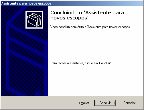 Figura 9.9 DHCP no Windows 2003 Server: Ativando o escopo. Figura 9.