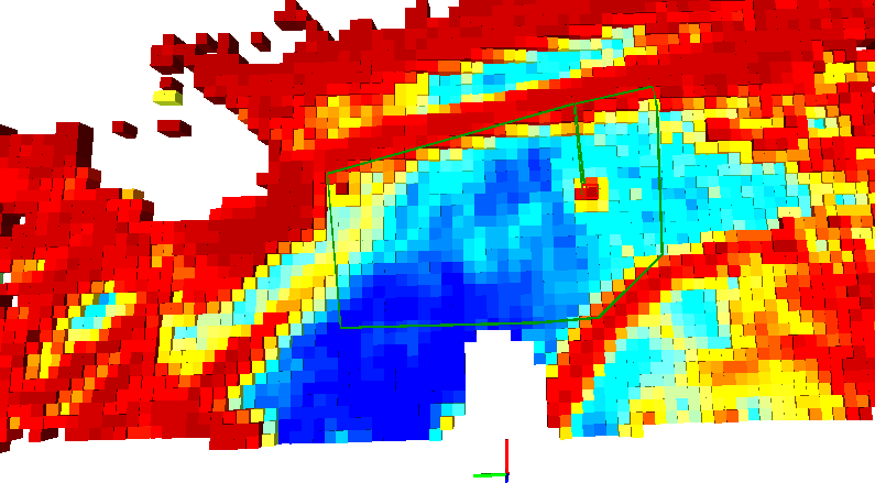 Resultados Mapas de acessibilidade criados para as quatro nuvens de ponto estudadas %